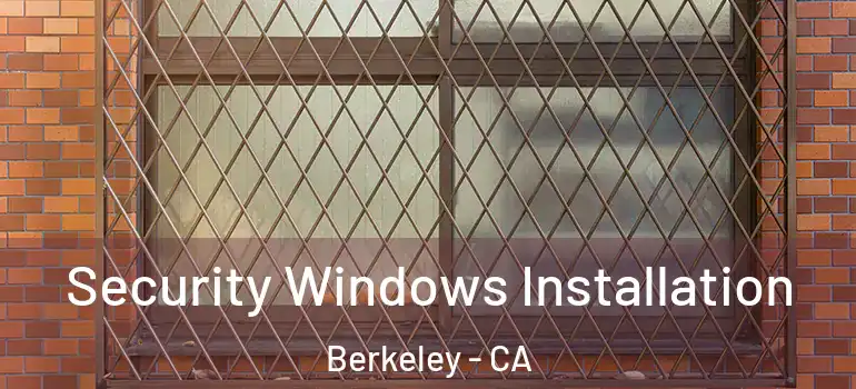  Security Windows Installation Berkeley - CA